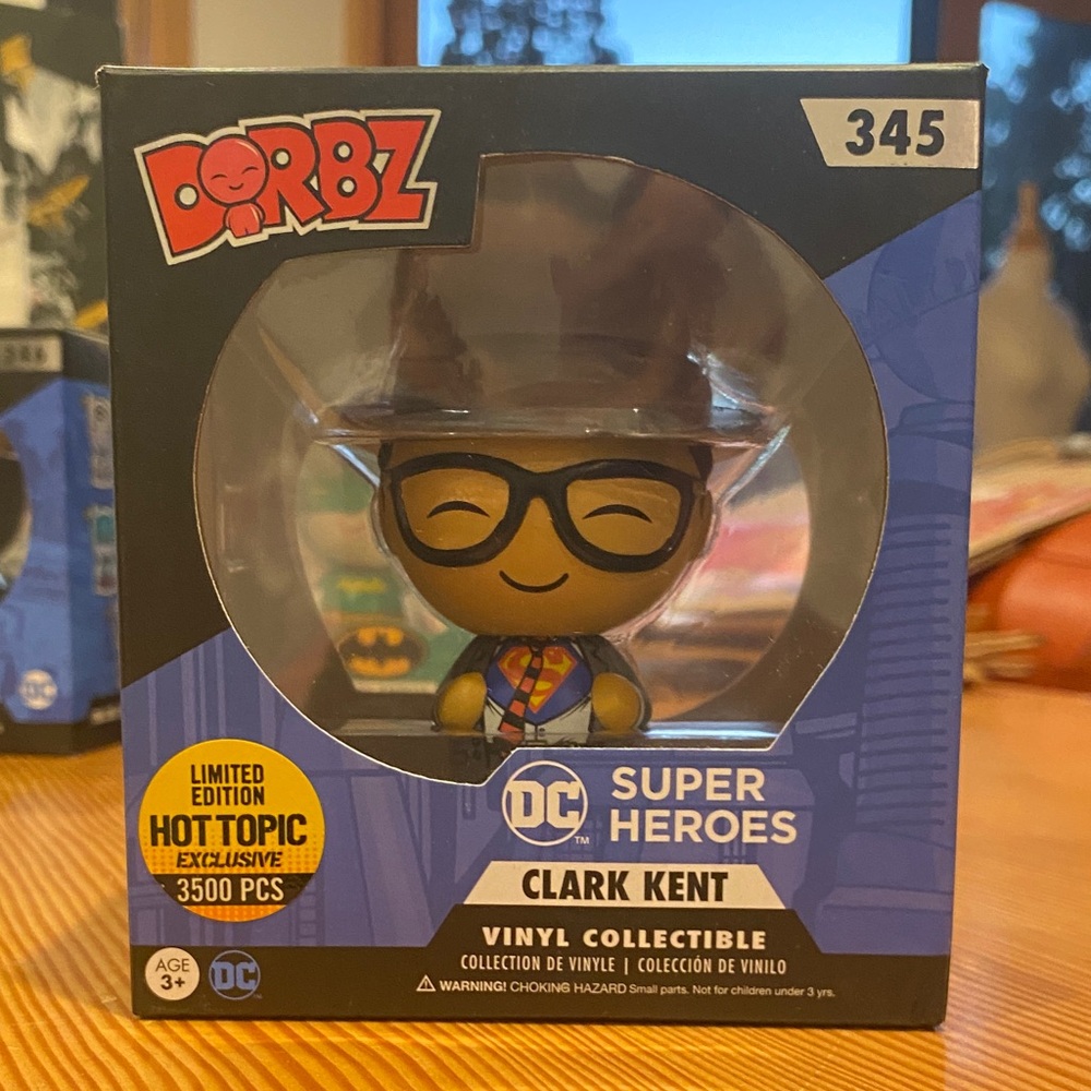 Funko Dorbz Clark Kent Vinyl Figure - Black, Blue, Red
